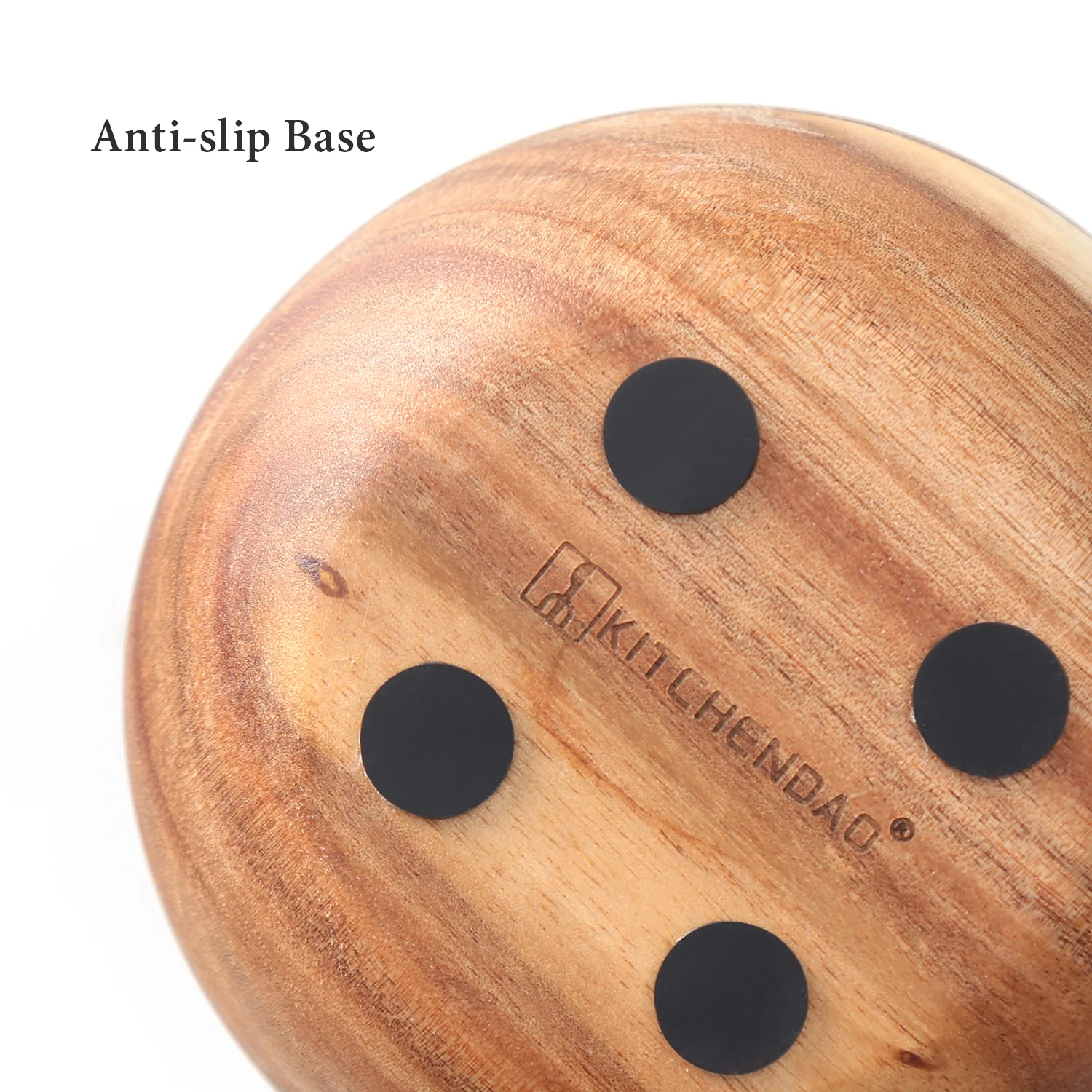 10 oz Acacia Wood Salt Box With Built-in Spoon And Marble Lid