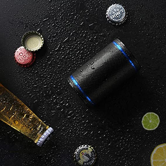 KITCHENDAO Luxury Automatic Beer Bottle Opener with Magnetic Cap Catcher - Push to Open - Keep the Cap Intact - Gift for Cap Collector Beer Lover Men Father Husband Boyfriend with Thank you Card