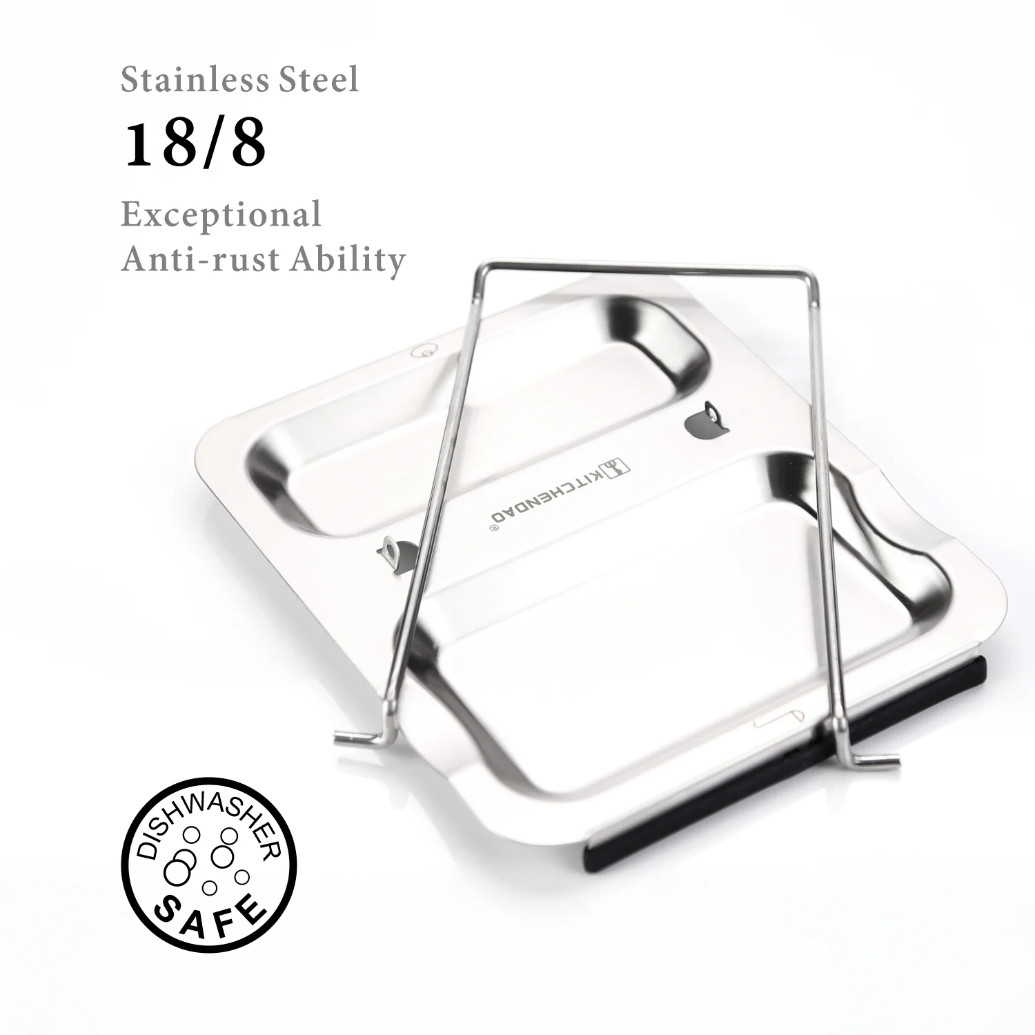 304 S/S Lid And Spoon Rest Foldable Utensils Lid Holder For Easy Storage