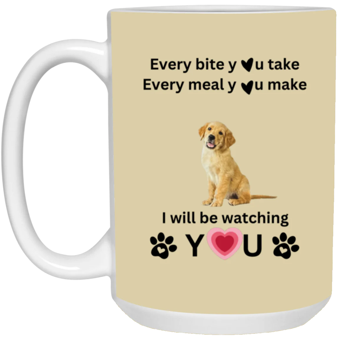 ONE SIDED MUG DOG LOVER 15oz