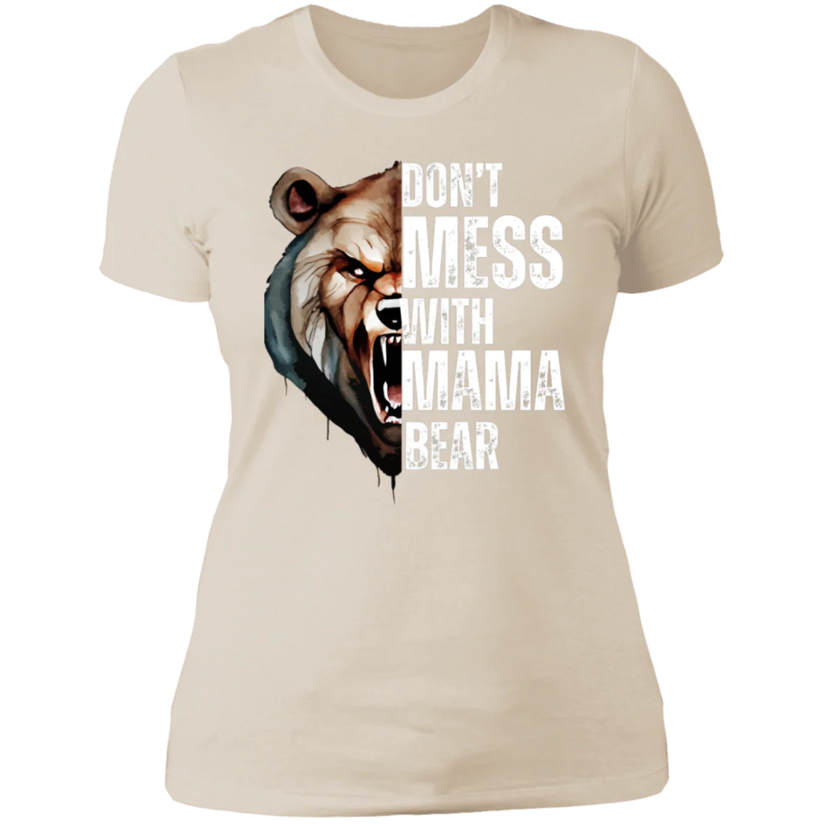 MAMA BEAR ROUND NECK  T-SHIRT