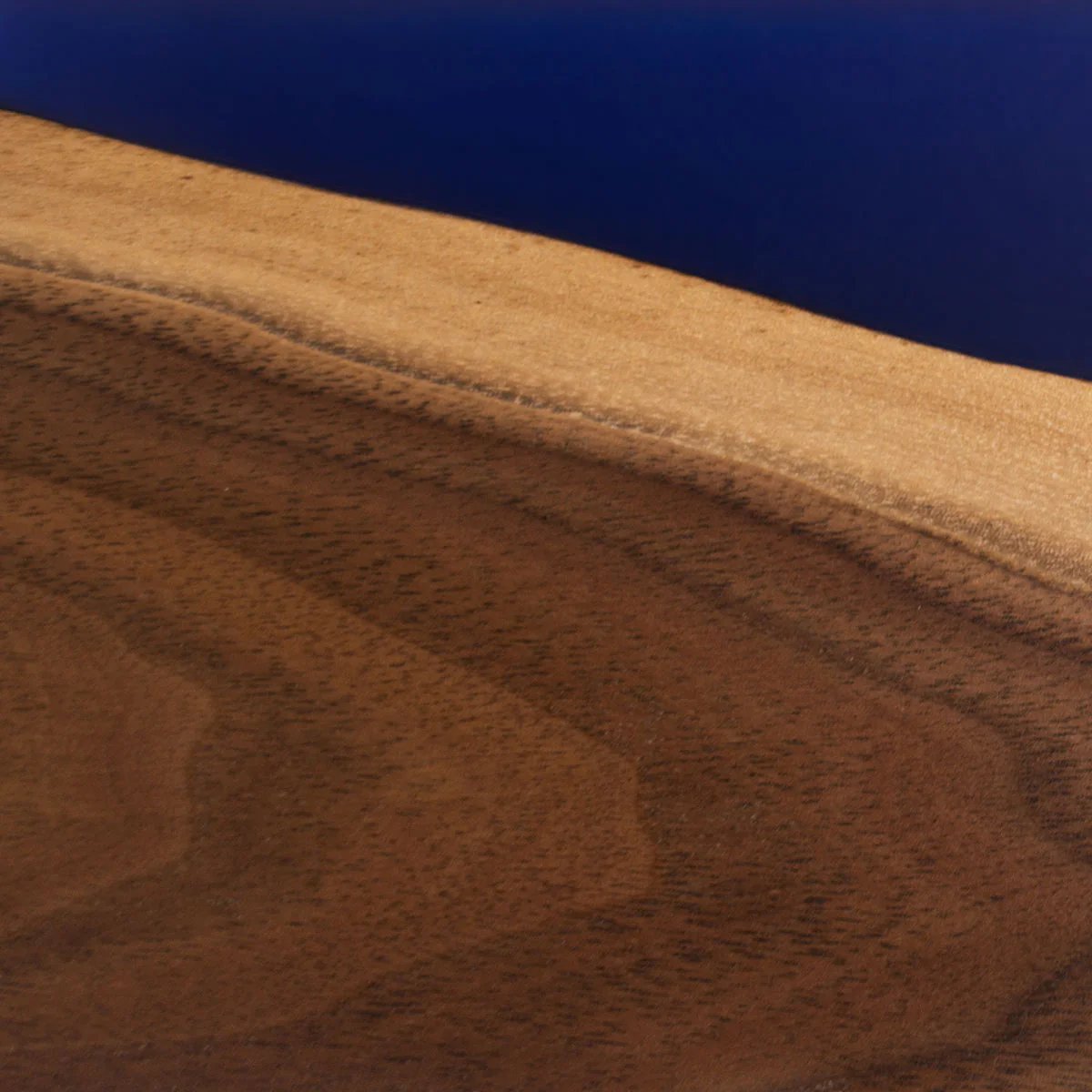 Walnut Live Edge with Deep Blue Epoxy Knife Holder