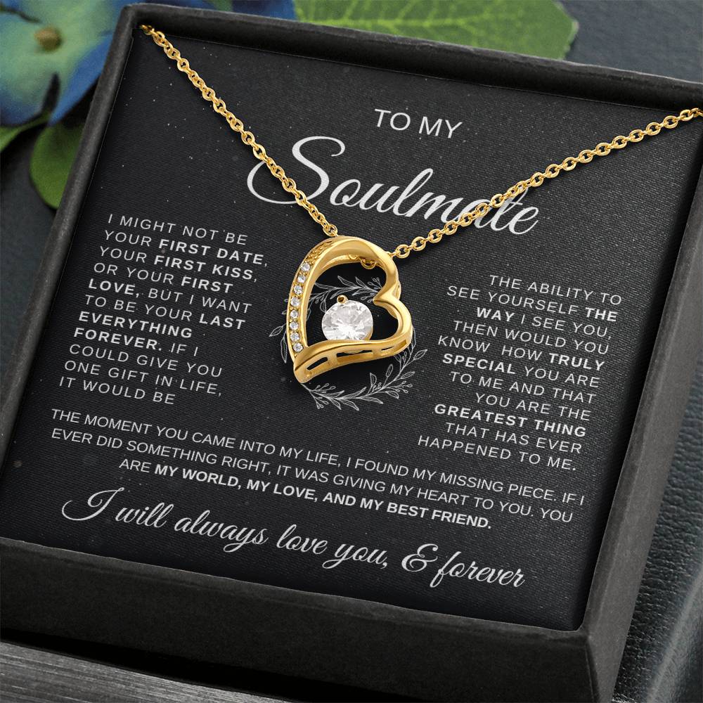 TO MY SOULMATE NECKLACE WITH MESSAGE