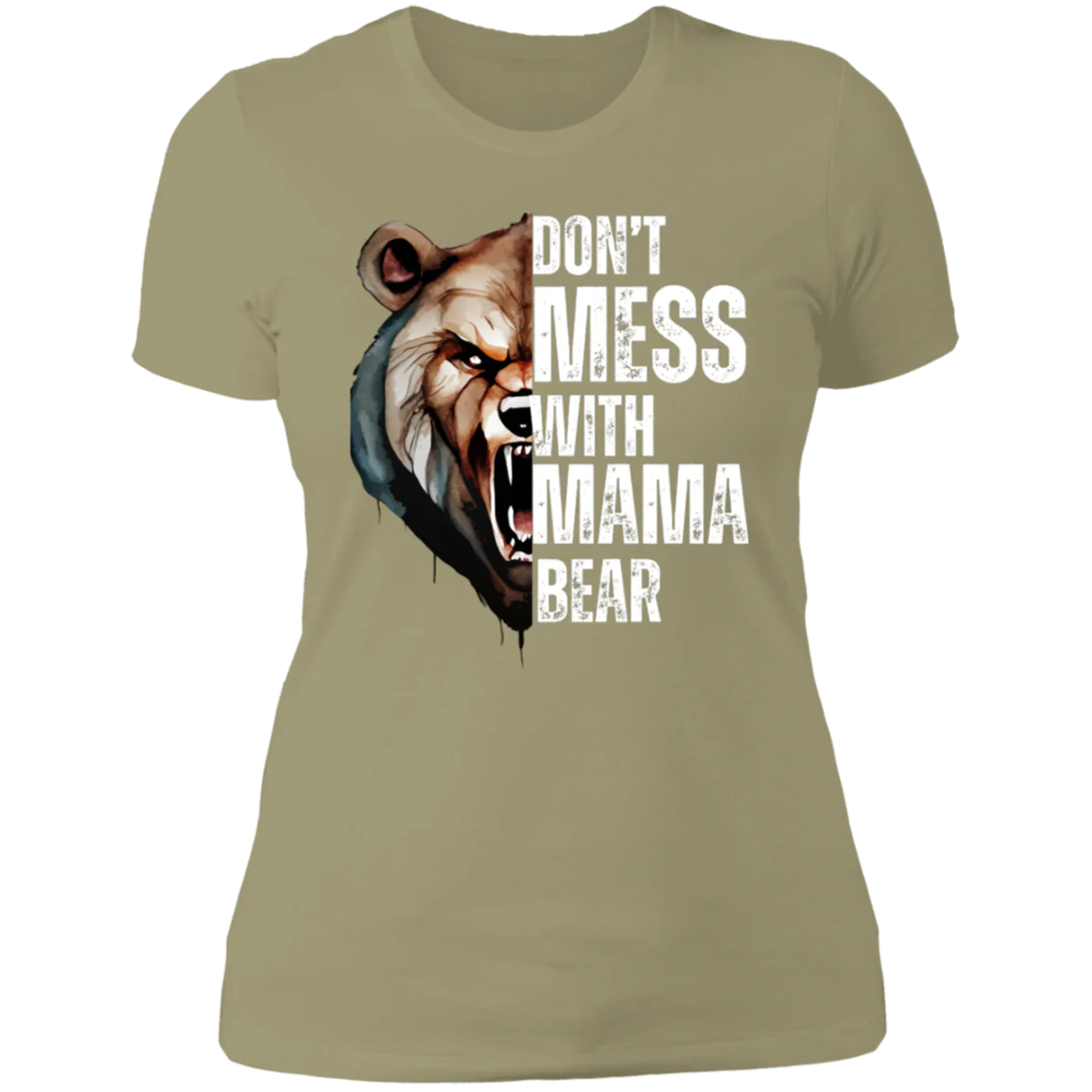 MAMA BEAR ROUND NECK  T-SHIRT