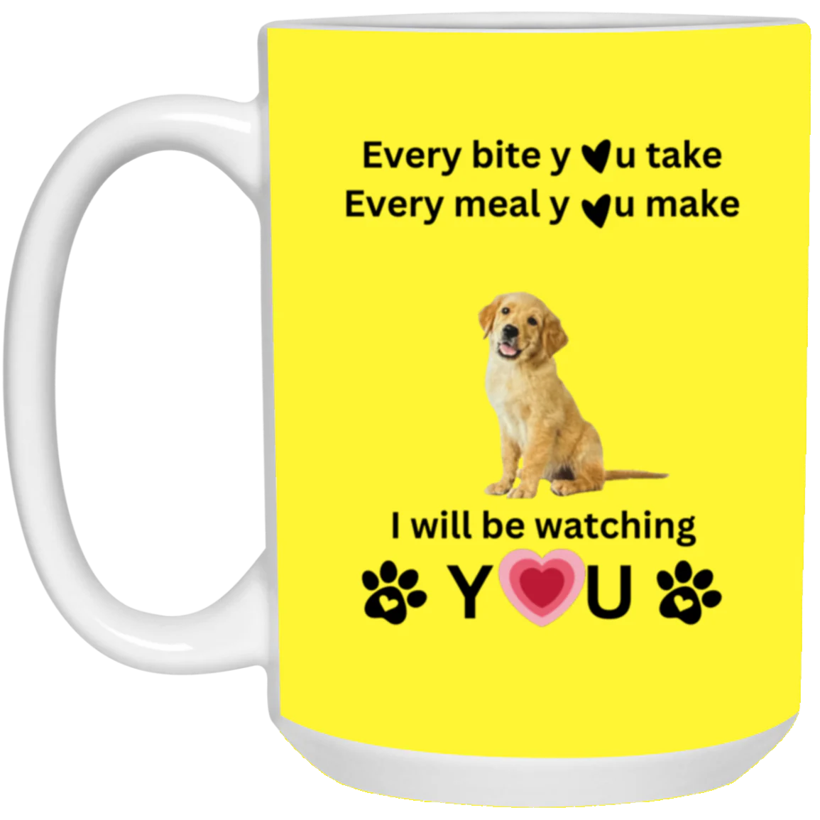 ONE SIDED MUG DOG LOVER 15oz