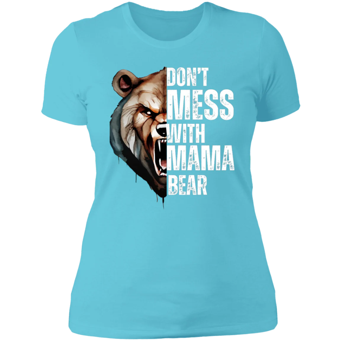 MAMA BEAR ROUND NECK  T-SHIRT