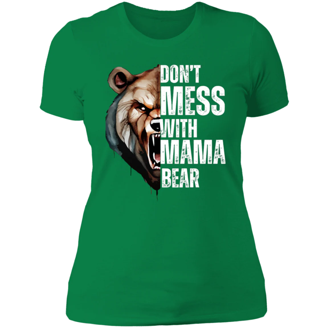 MAMA BEAR ROUND NECK  T-SHIRT