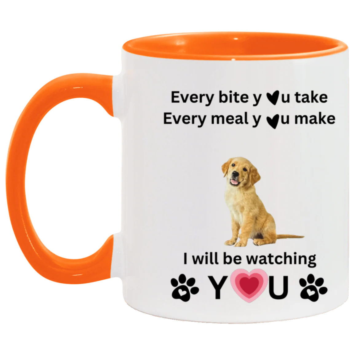 ONE SIDED DOG ACCENT MUG 11oz