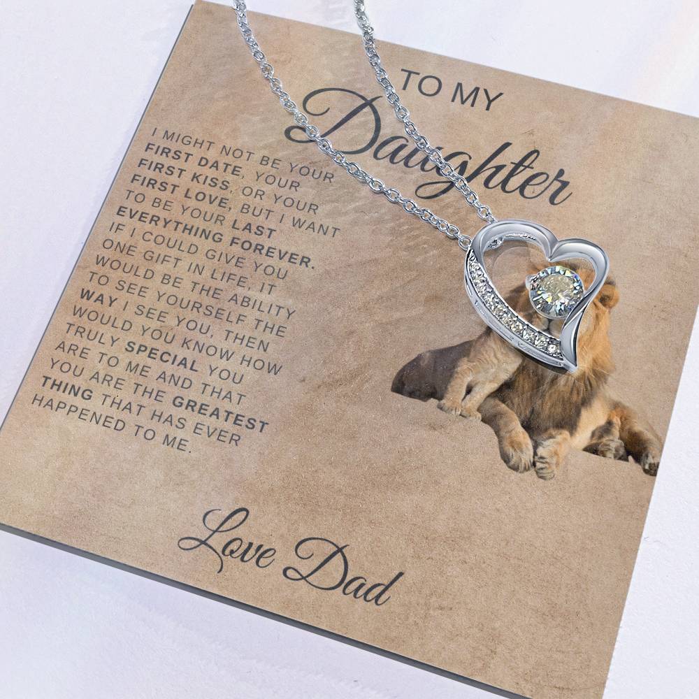 TO MY DAUGHTER LION NECKLACE