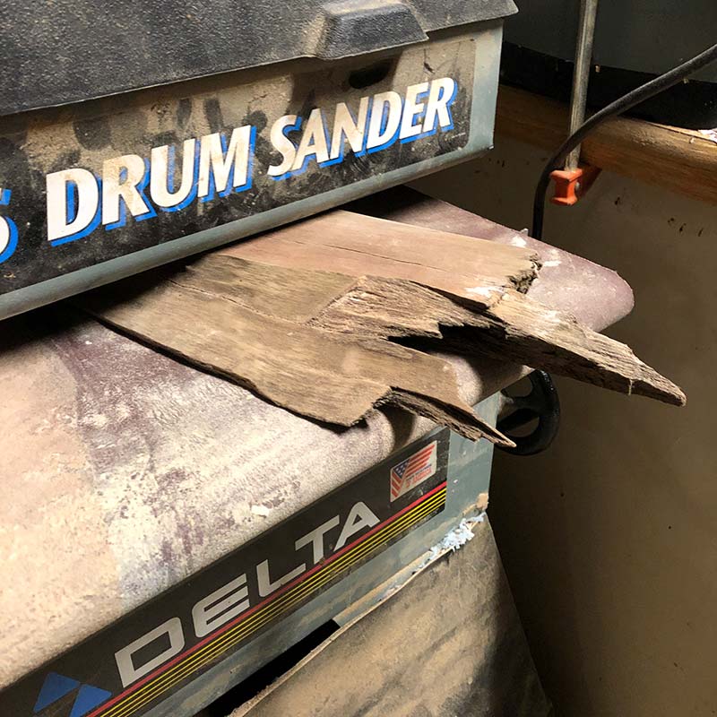 Salvaged Bishopwood Live Edge Knife Holder