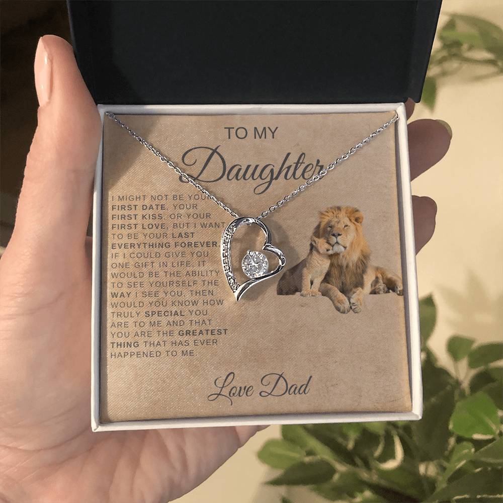 TO MY DAUGHTER LION NECKLACE