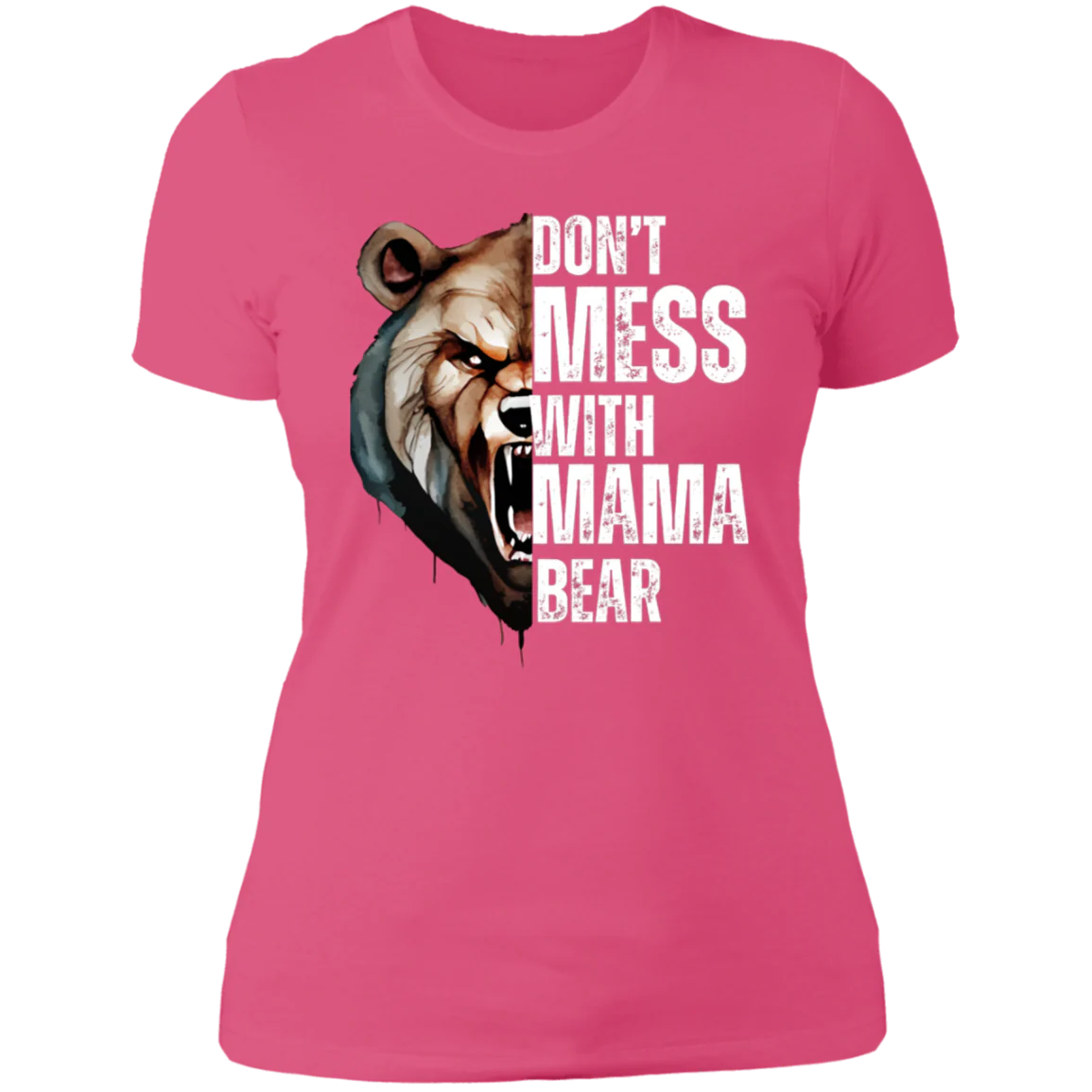 MAMA BEAR ROUND NECK  T-SHIRT