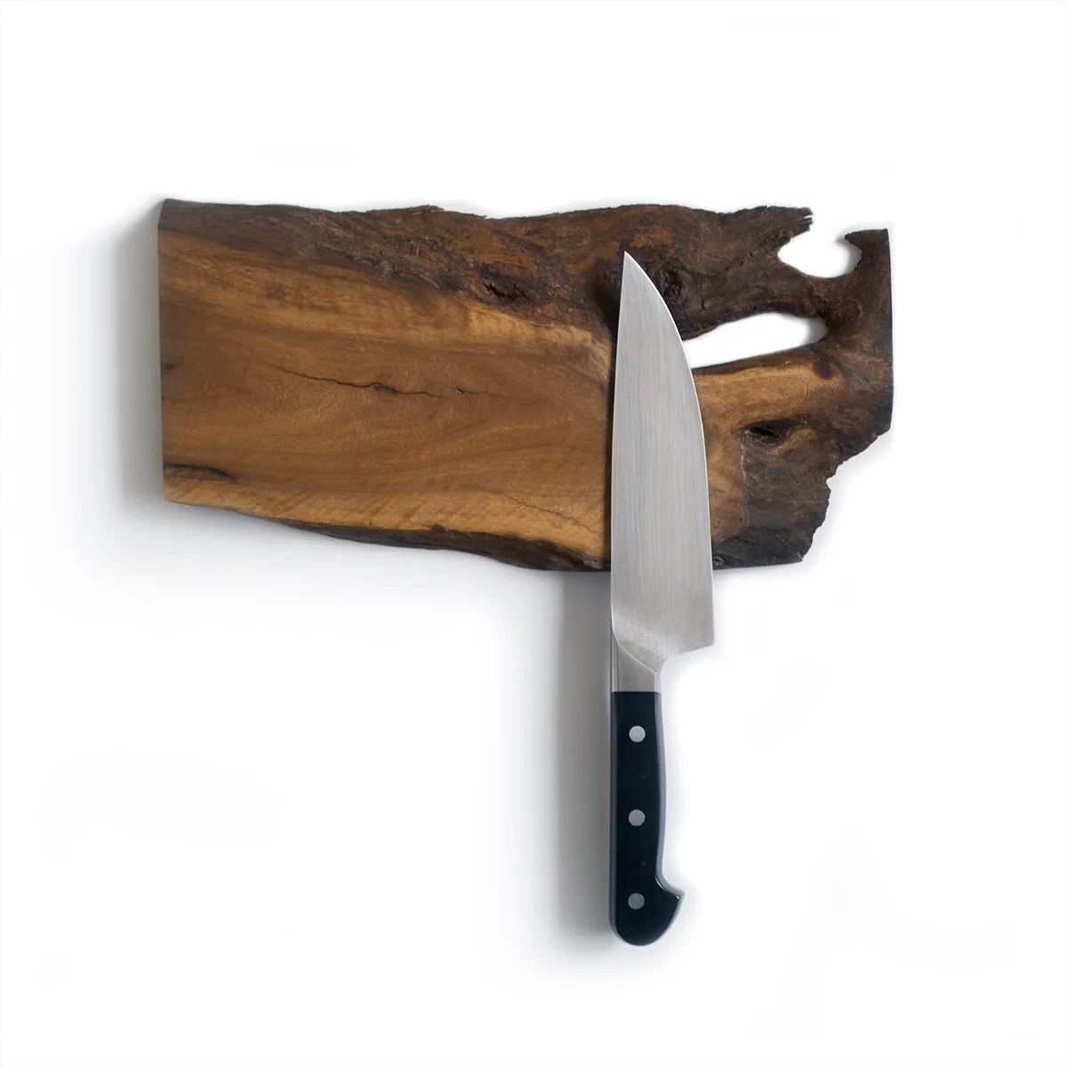 Salvaged Buttonwood Live Edge Knife Holder