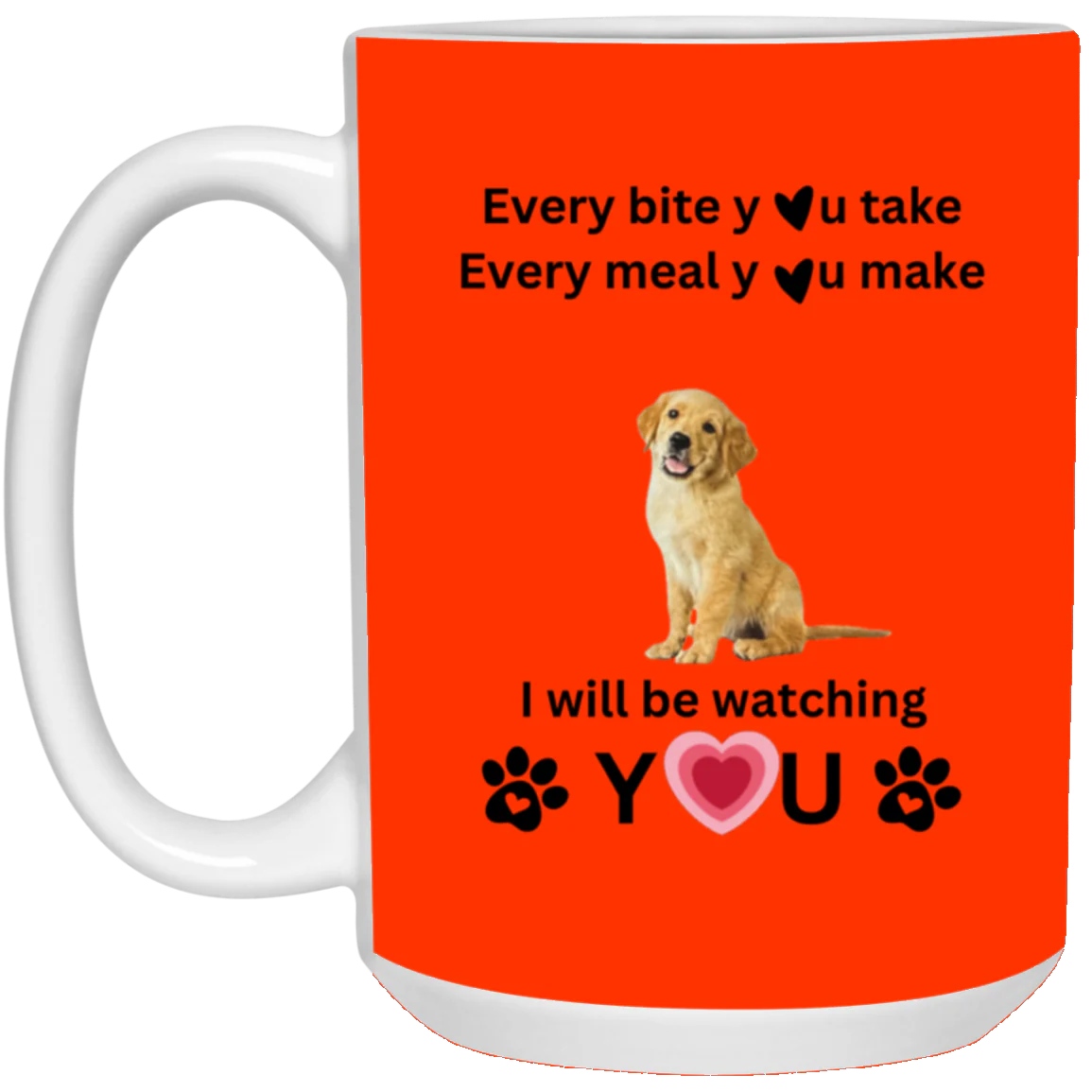 ONE SIDED MUG DOG LOVER 15oz