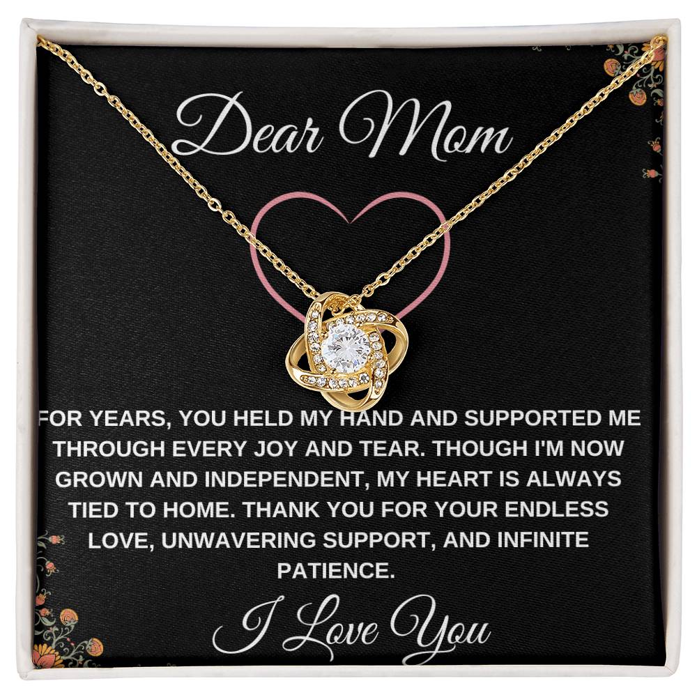 TO A WONDERFUL MOTHER LOVE KNOT