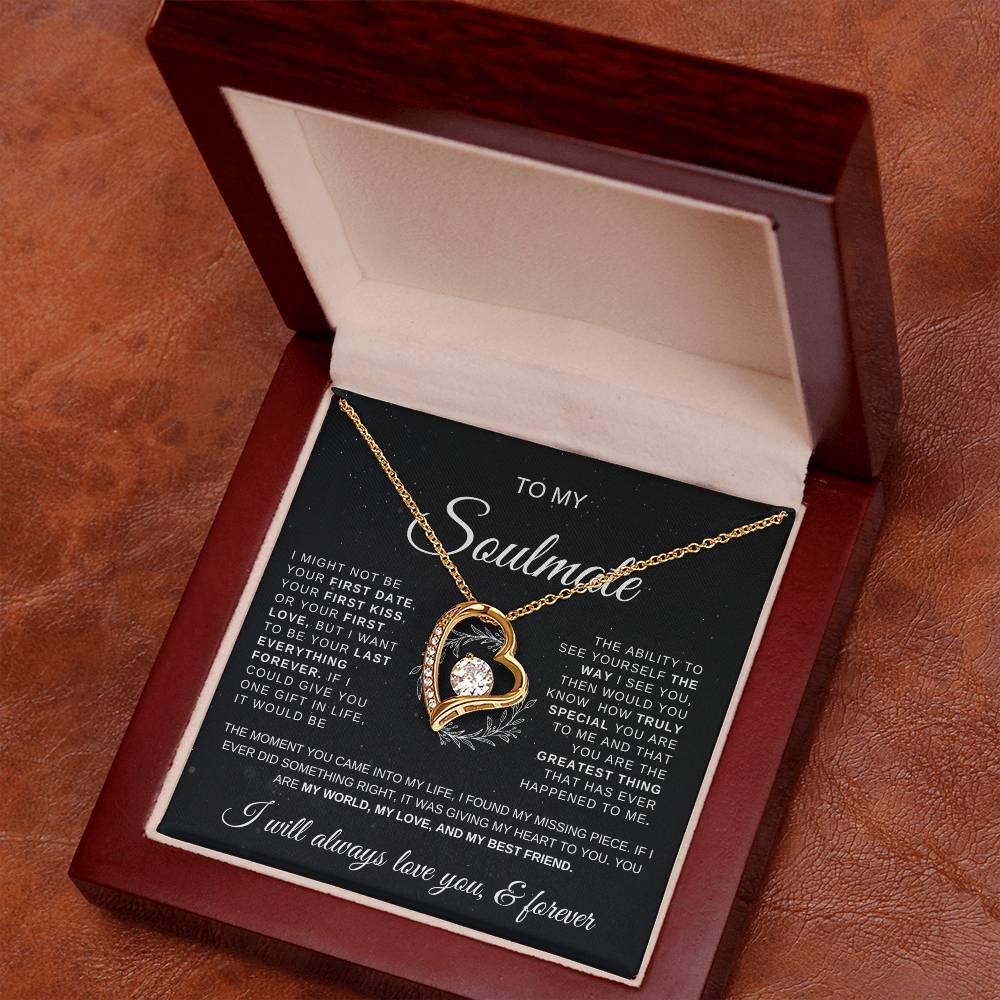 TO MY SOULMATE NECKLACE WITH MESSAGE