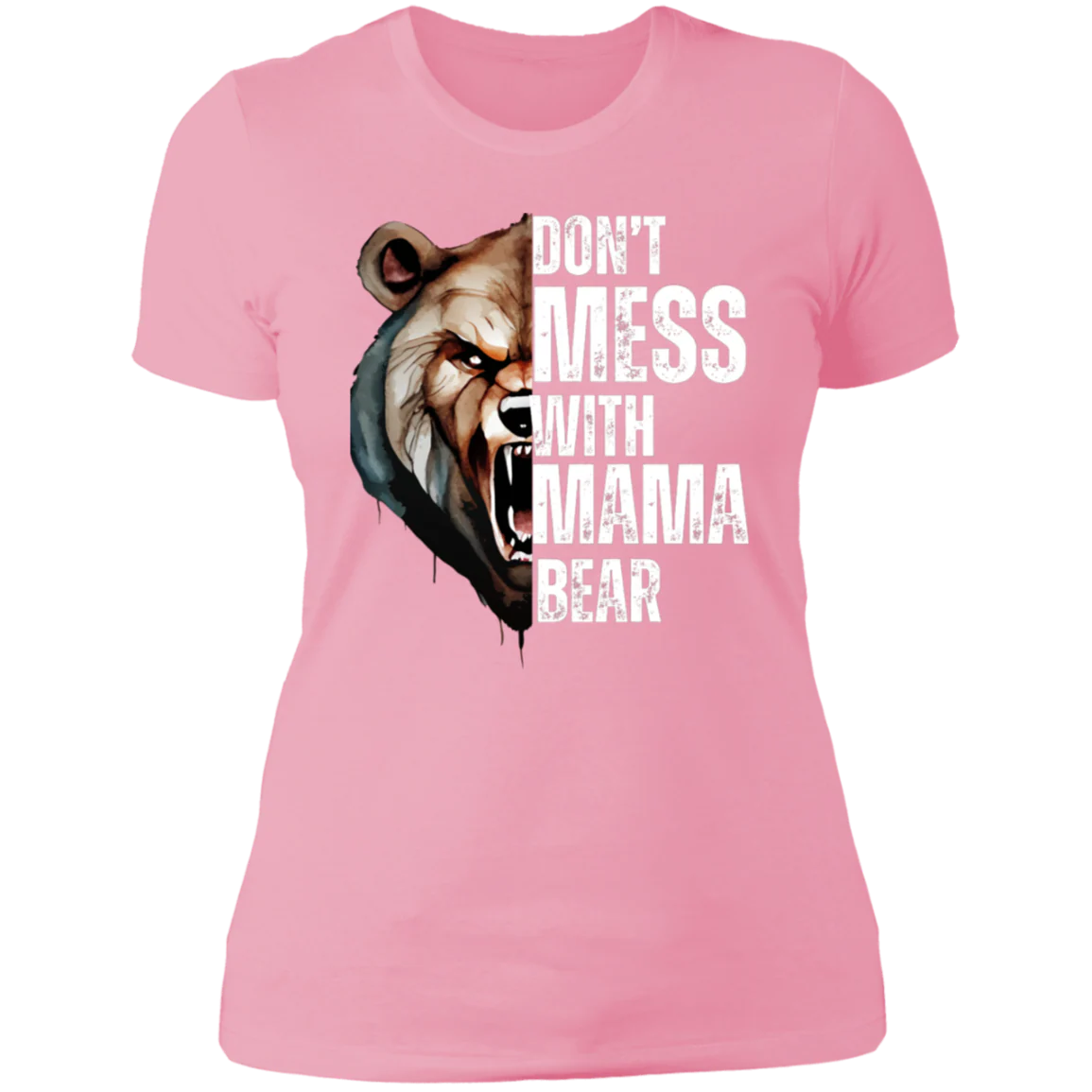 MAMA BEAR ROUND NECK  T-SHIRT