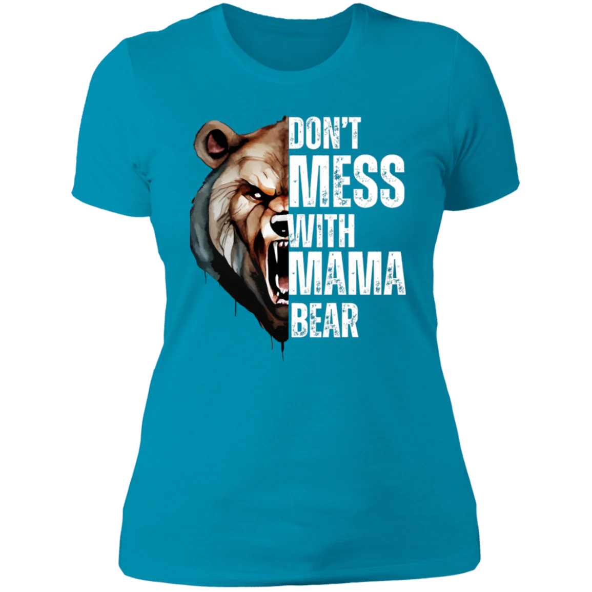 MAMA BEAR ROUND NECK  T-SHIRT