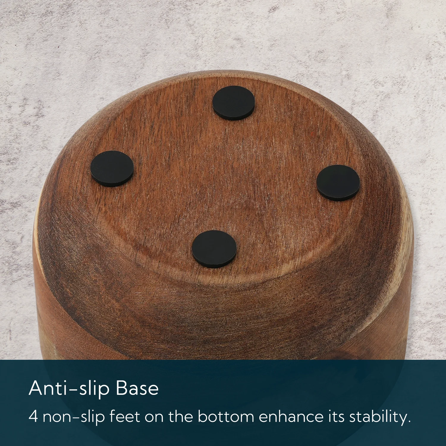 Acacia Wood Salt and Pepper Box Bowl Cellar with Grey Marble Lid and Built-in Spoon,Large Salt Cellar Container Storage Spice Herb Sea Bath Salt,Dual 5Oz Capacity