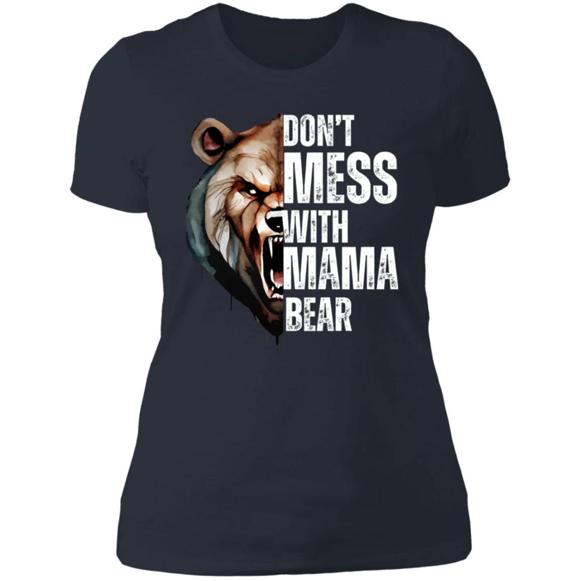 MAMA BEAR ROUND NECK  T-SHIRT