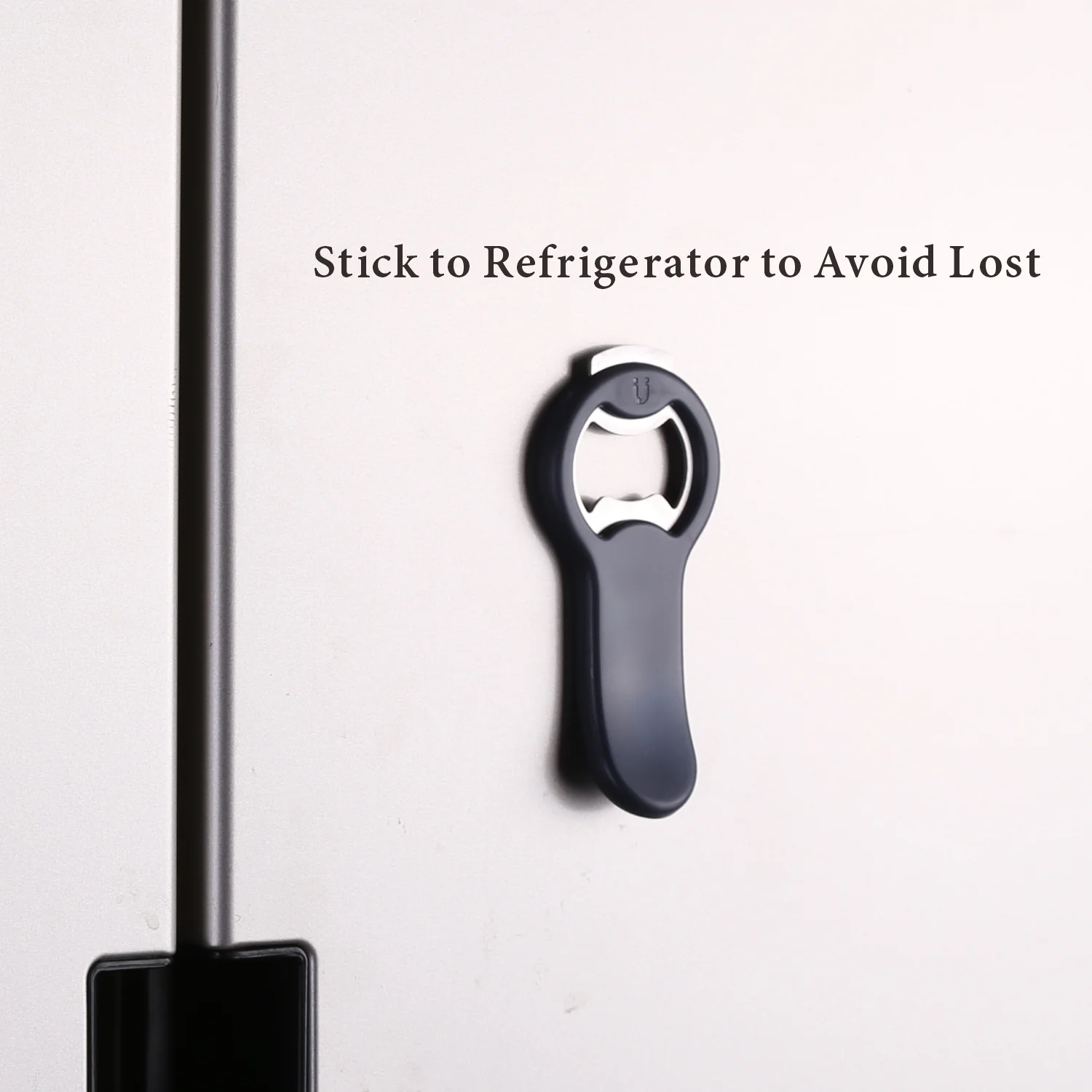 KITCHENDAO 2 in 1 Magnetic Beer Bottle Opener for Fridge and RV with Cap Catcher - Pop Can Soda Can Opener, Stick to Refrigerator for Easy Storage with Magnet, Gift for Men Husband Father