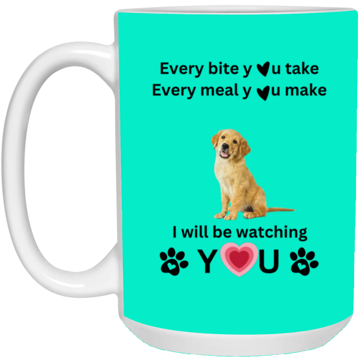 ONE SIDED MUG DOG LOVER 15oz