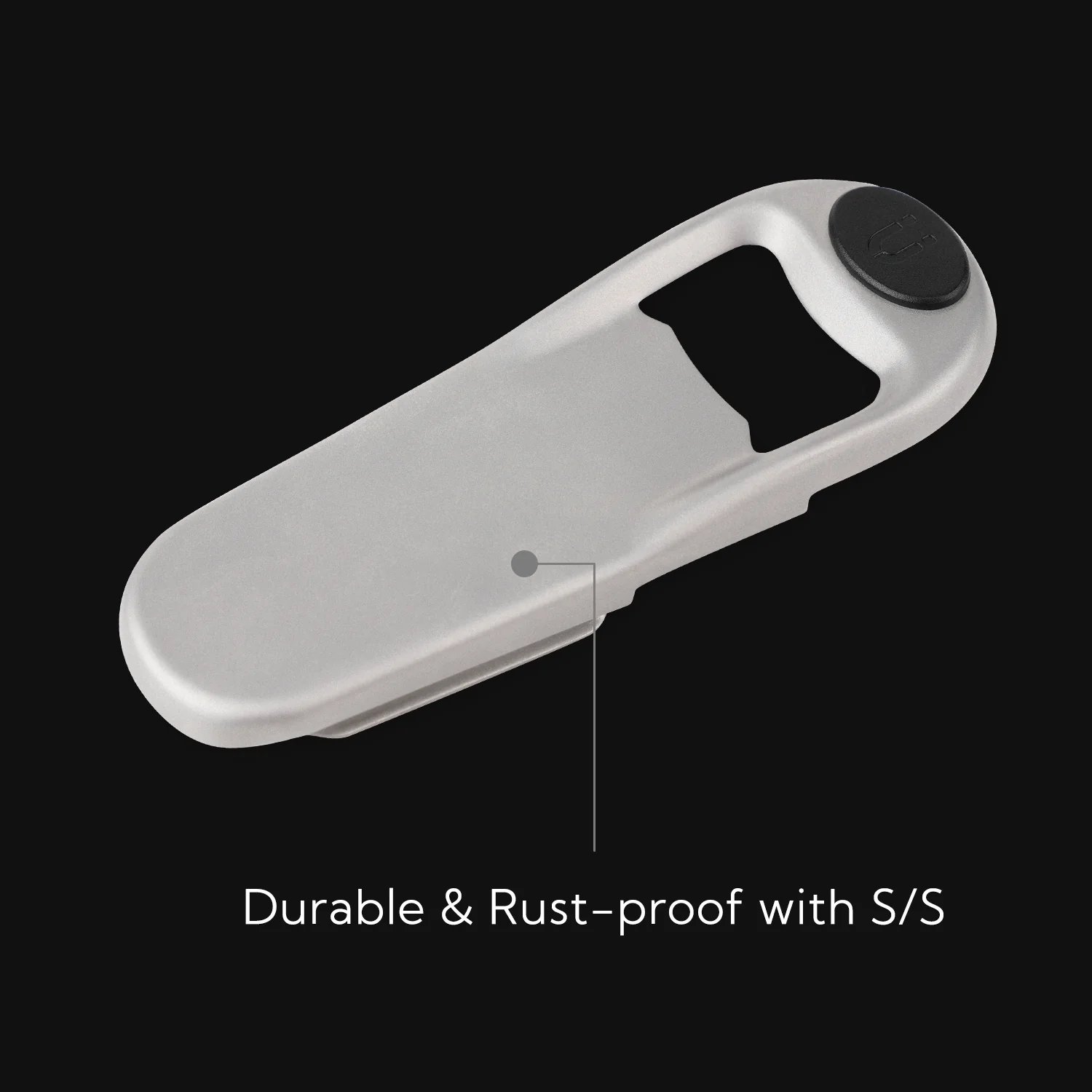 KITCHENDAO 3 in 1 Beer Bottle Opener Resealer with Magnetic Cap Catcher, Airtight with Silicone, Durable & Rust-proof with Stainless Steel, Stick to Fridge for Easy Storage with Magnet, Gift for Men