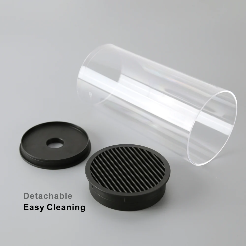 Universal Knife Block knife holder With Scissors Slot Knife Storage With Clear Barrel