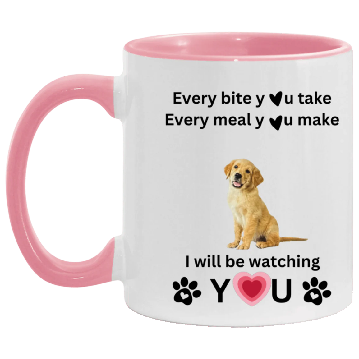 ONE SIDED DOG ACCENT MUG 11oz