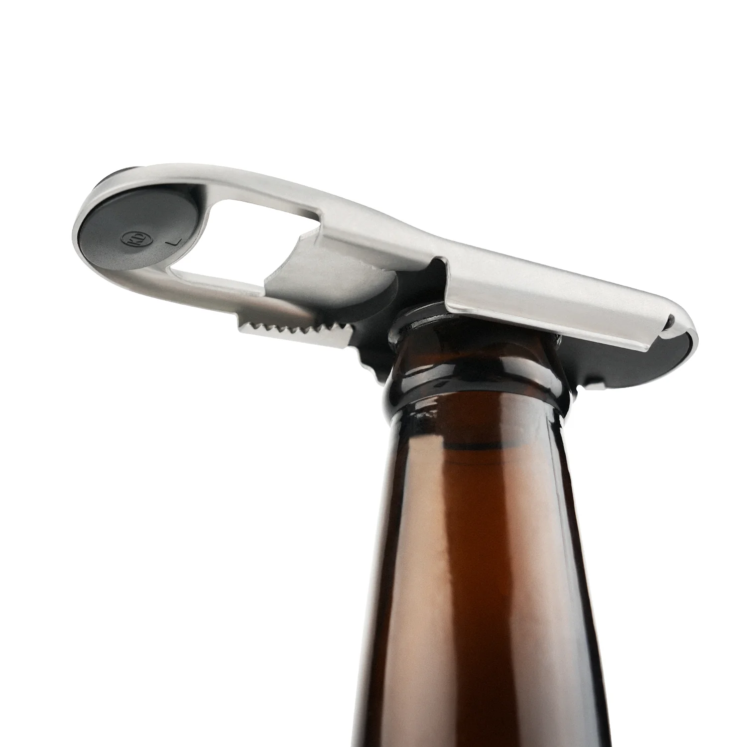 KITCHENDAO 3 in 1 Beer Bottle Opener Resealer with Magnetic Cap Catcher, Airtight with Silicone, Durable & Rust-proof with Stainless Steel, Stick to Fridge for Easy Storage with Magnet, Gift for Men