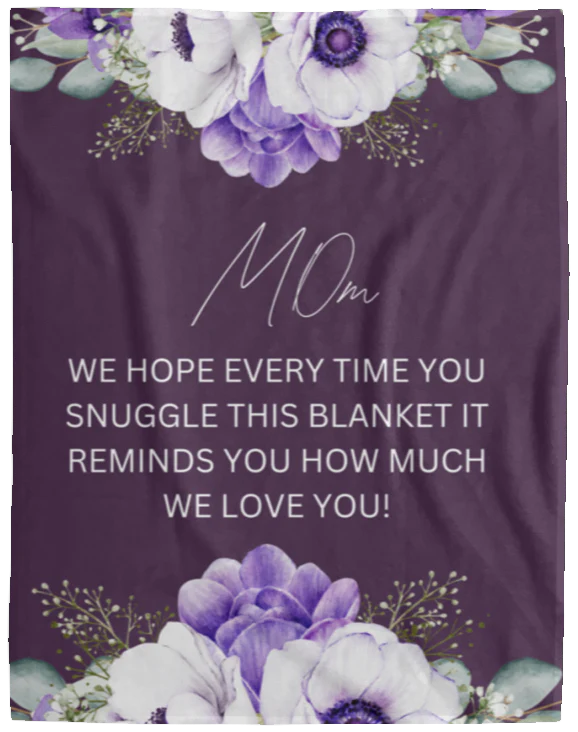 MOM FLOWER BLANKET MOTHER'S GIFT