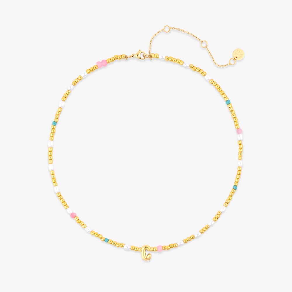 Initial Pearl & Seed Bead Choker