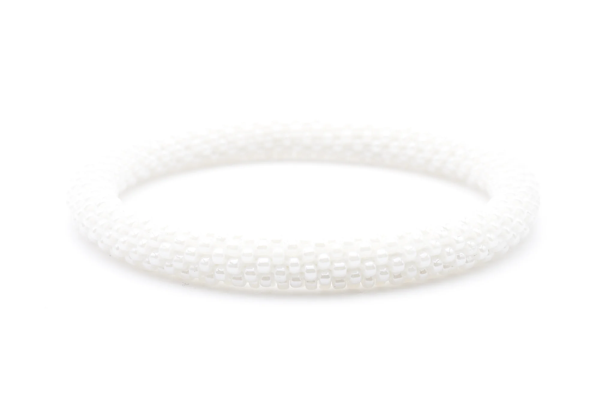White Solid Bracelet - Kids