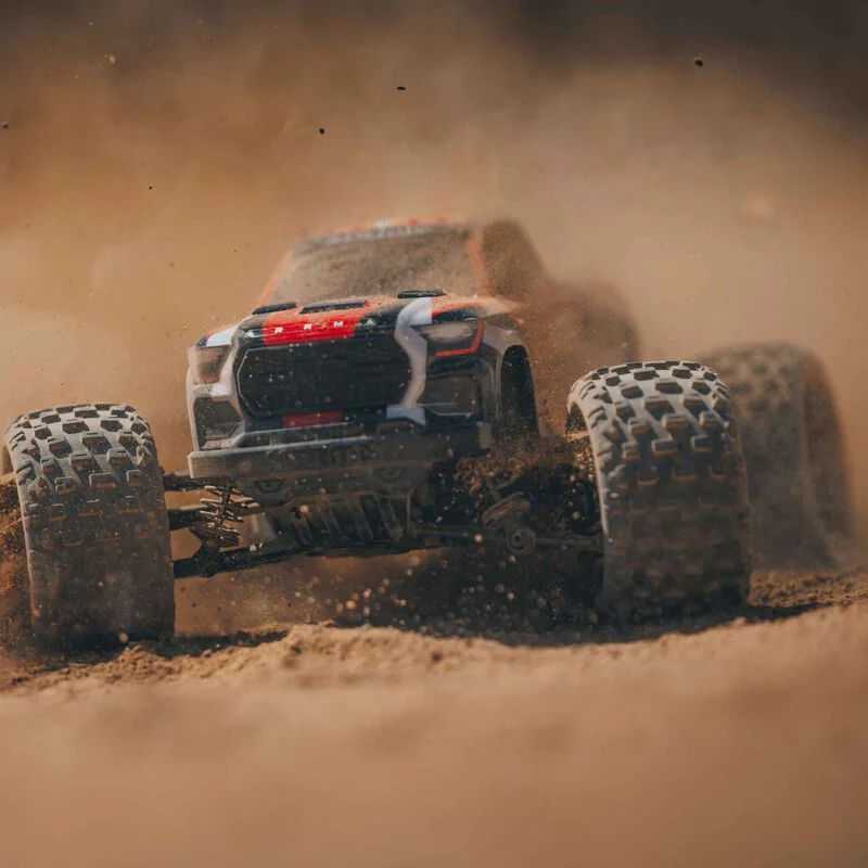 ARRMA 1/18 GRANITE GROM MEGA 380 Brushed 4X4 Monster Truck RTR with Battery & Charger - RED