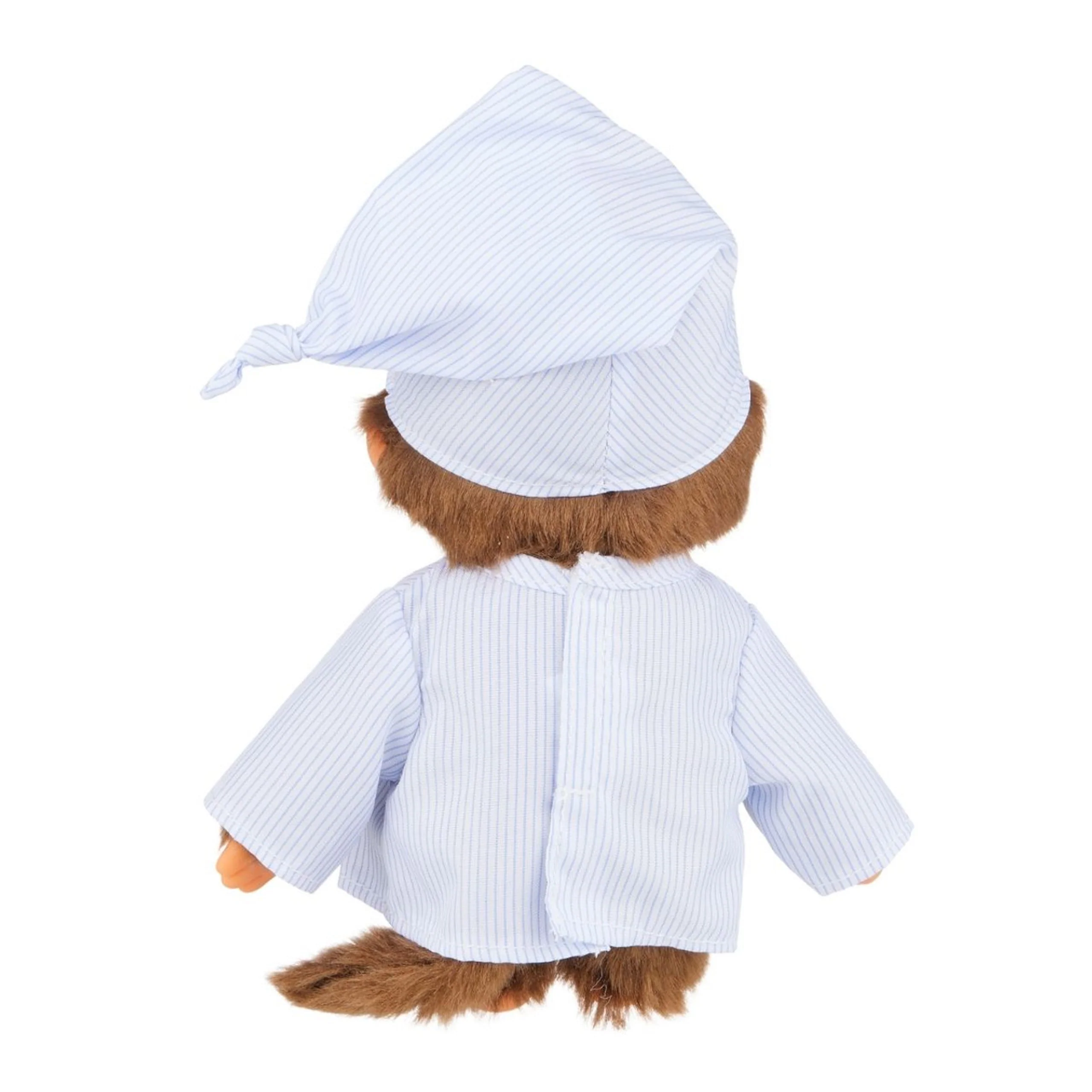 Monchhichi 8 Inch Stripe Pajama Boy Plush Toy