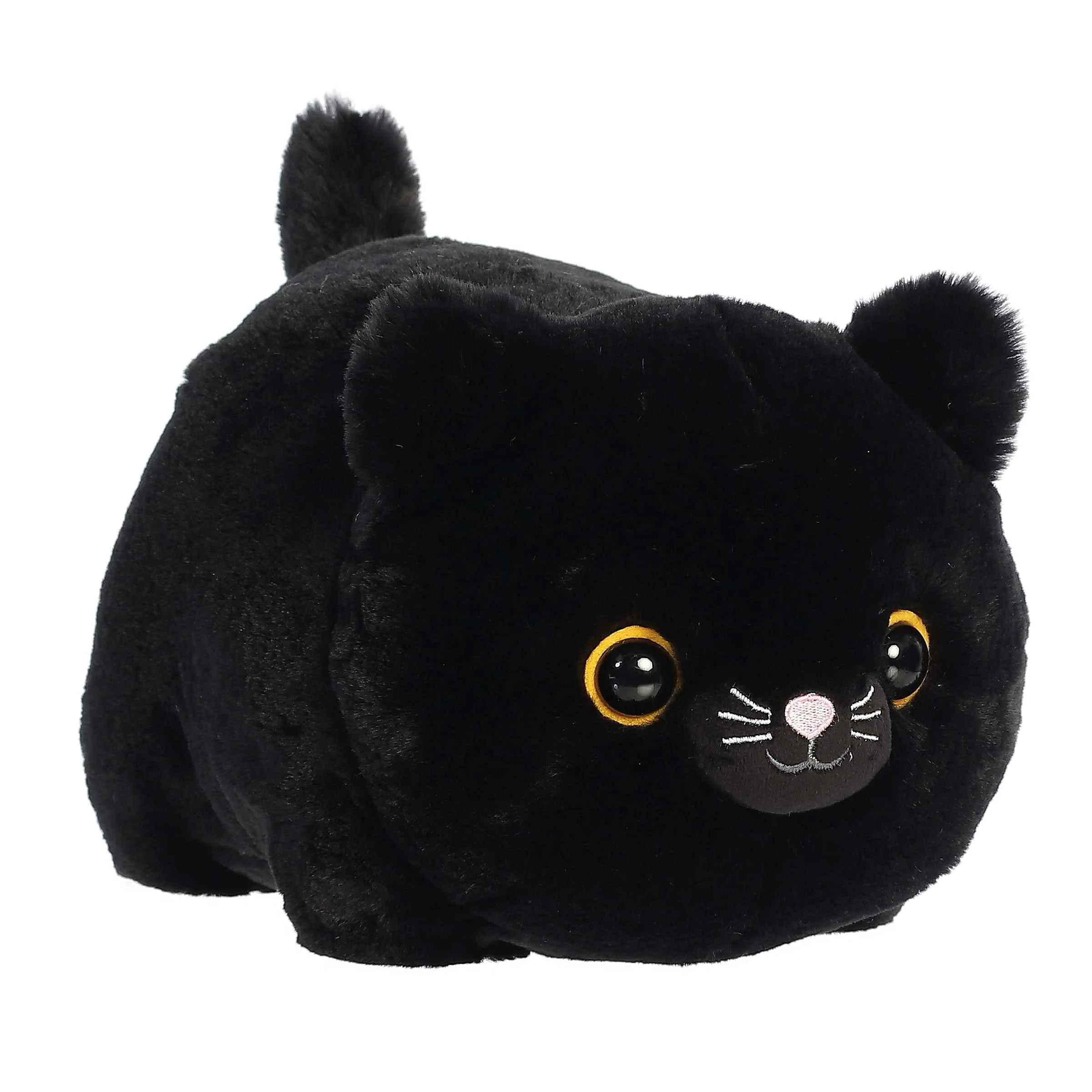 Aurora Plush Spudsters 10 Inch Bella Black Cat Plush Toy
