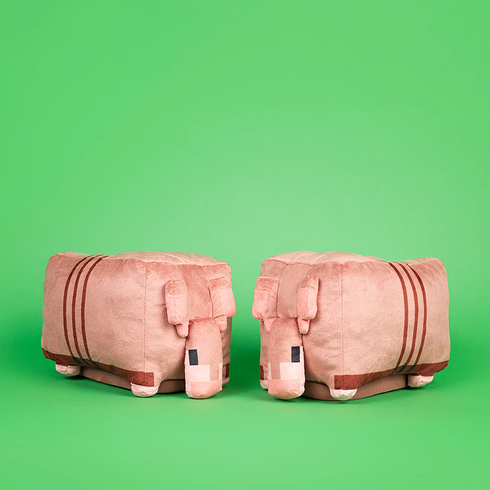 Minecraft Armadillo Plush Adult Slippers