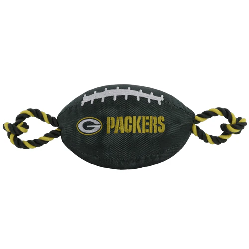 Pets First® Green Bay Packers Football Rope Toy