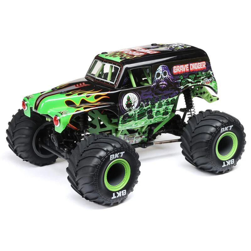 Losi 1/18 Mini LMT 4X4 Brushed Monster Truck RTR Grave Digger - GREEN