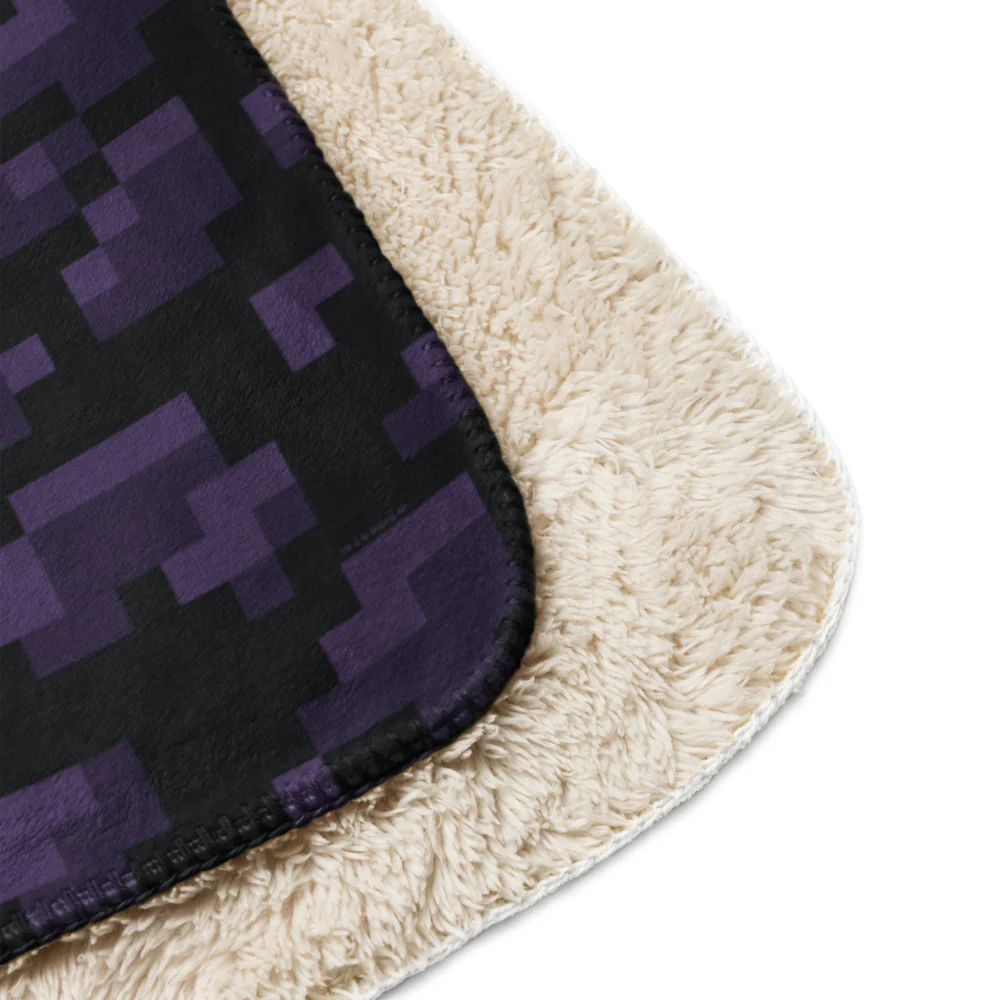 Minecraft Nether Portal Sherpa Blanket