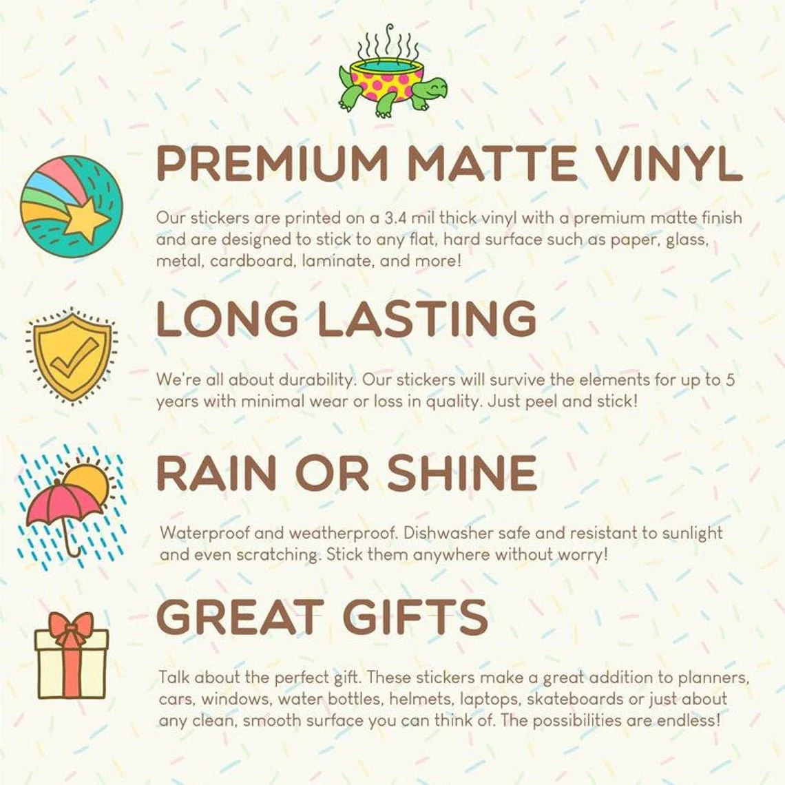 Turtle's Soup Perfect Match Valentine Vinyl Sticker