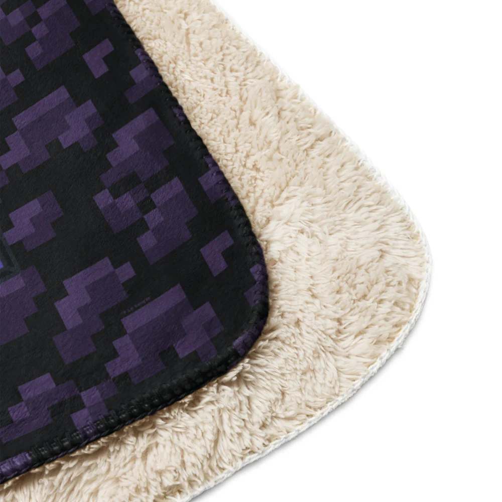 Minecraft Nether Portal Sherpa Blanket