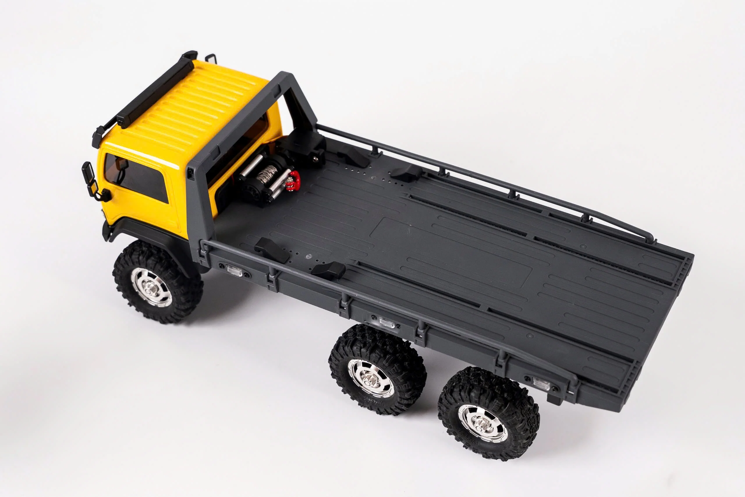 Hobbyplus 1/18 ARKTOS 6X6 RTR Yellow Body and Black Rear Bed Rock Crawler