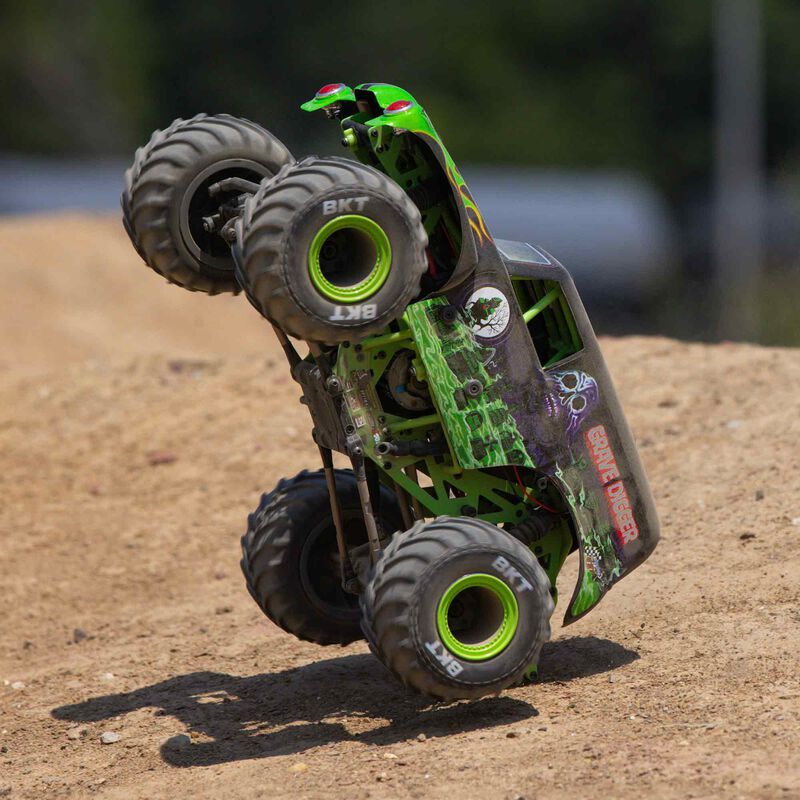 Losi 1/18 Mini LMT 4X4 Brushed Monster Truck RTR  Grave Digger - GREEN
