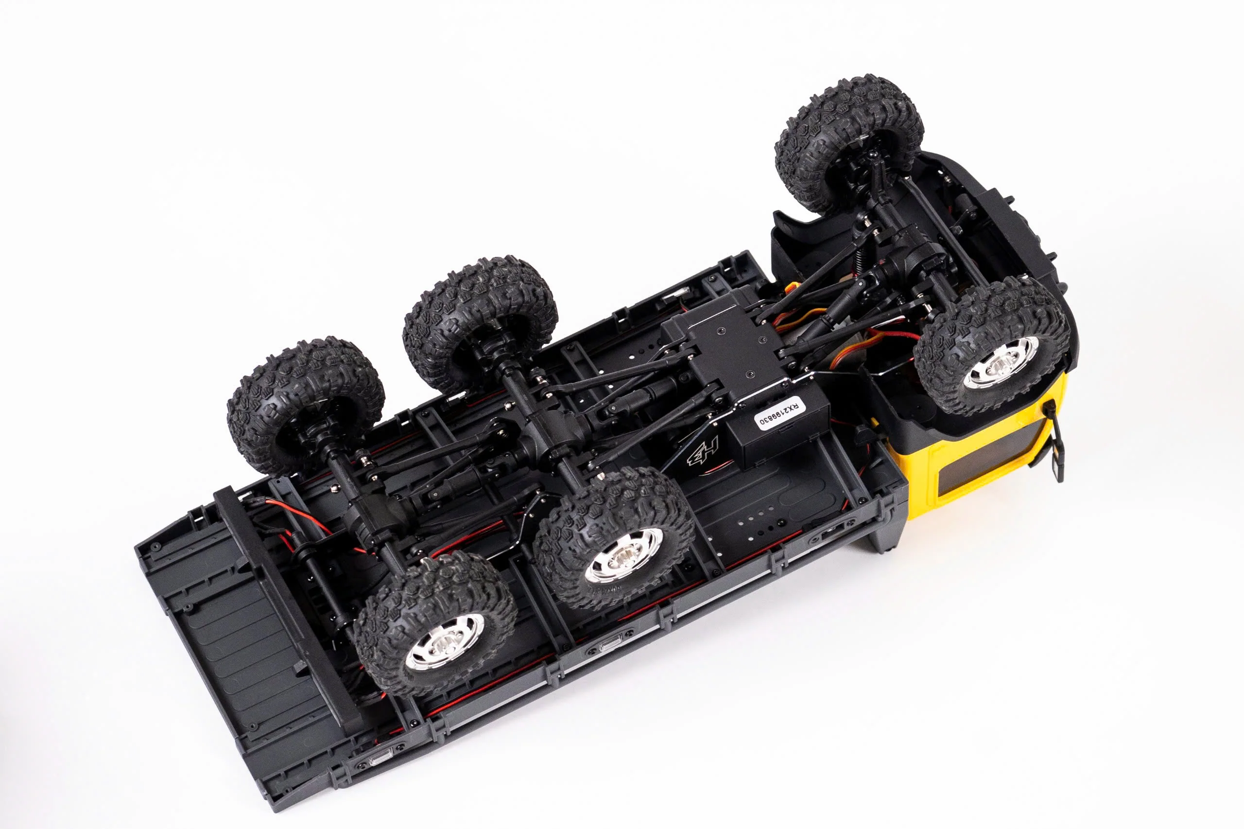 Hobbyplus 1/18 ARKTOS 6X6 RTR Yellow Body and Black Rear Bed Rock Crawler