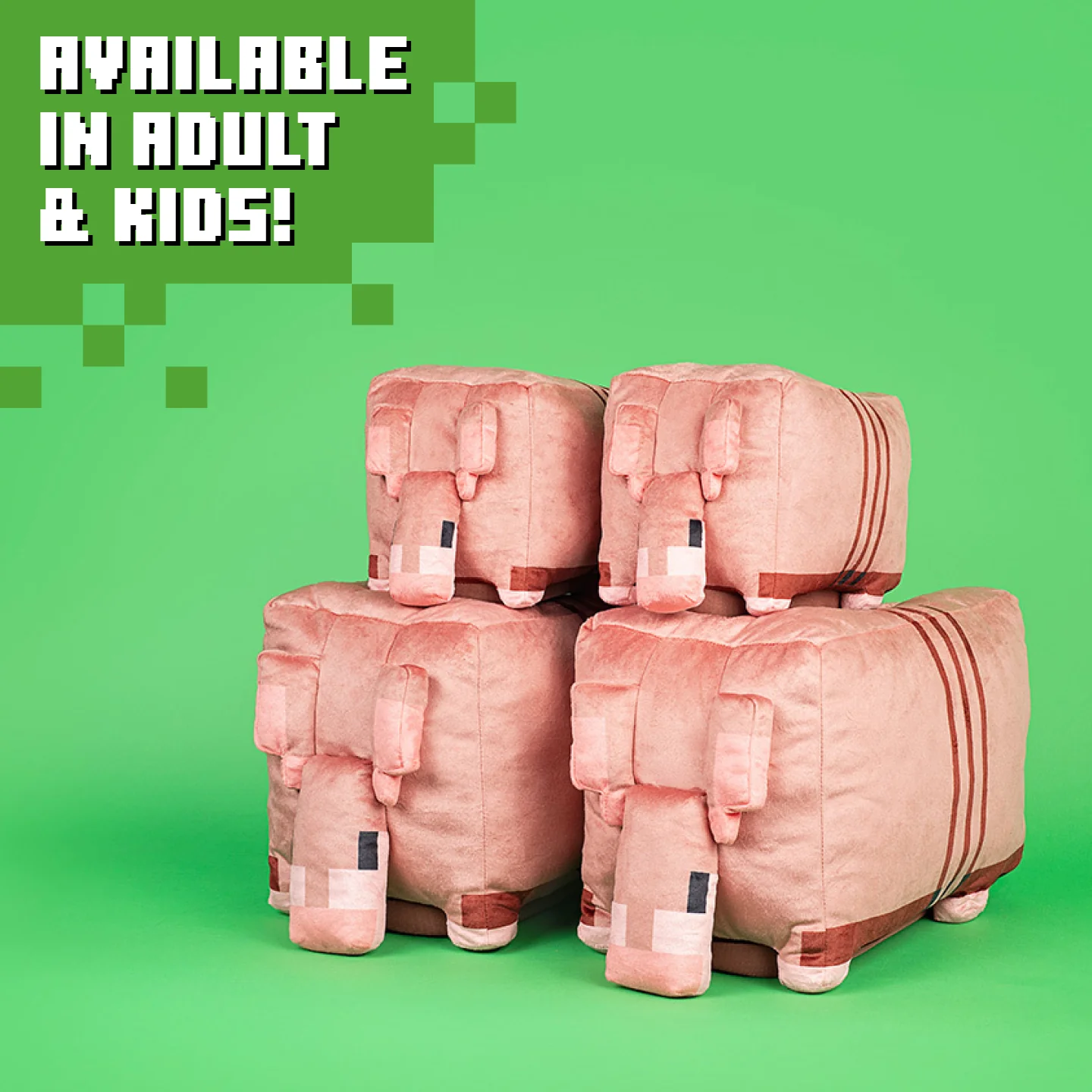 Minecraft Armadillo Plush Adult Slippers