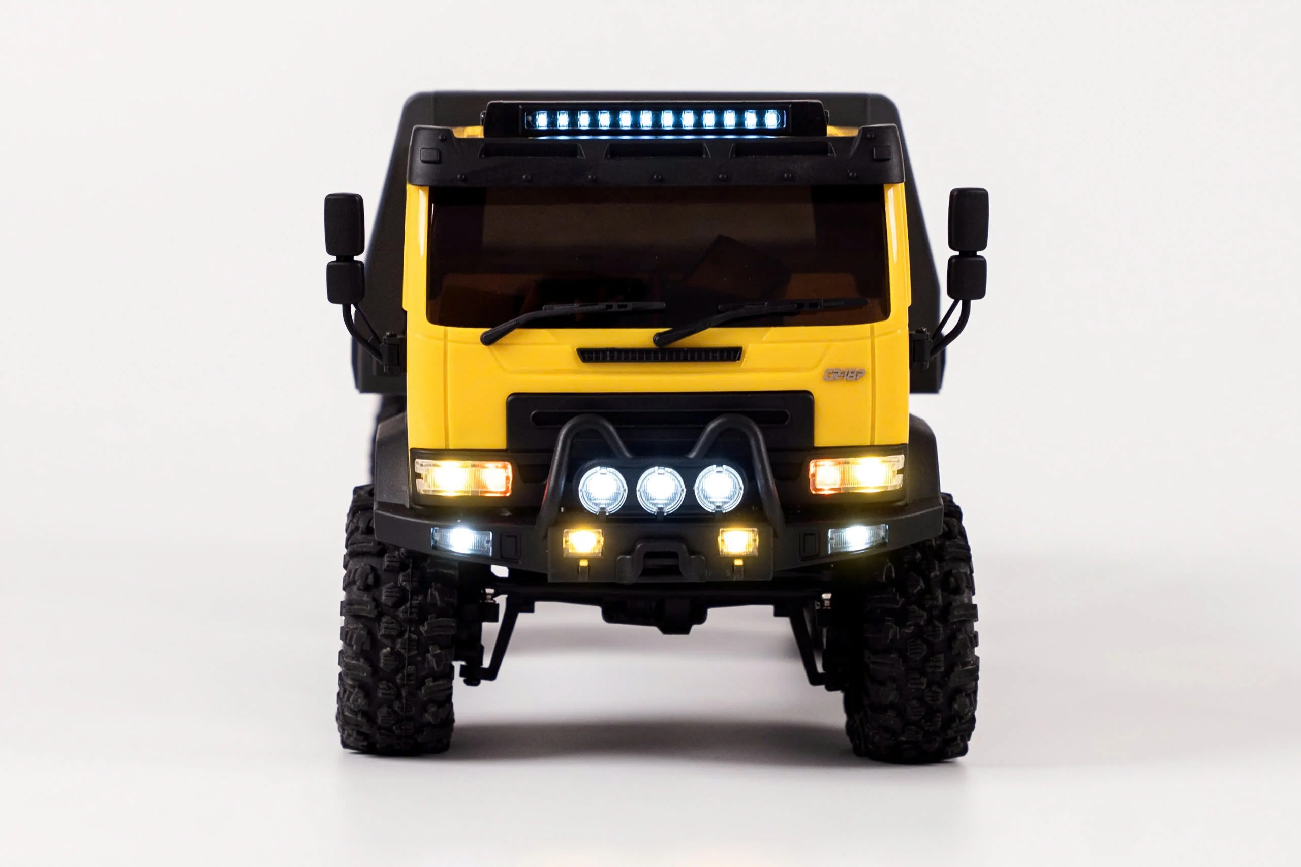 Hobbyplus 1/18 ARKTOS 6X6 RTR Yellow Body and Black Rear Bed Rock Crawler