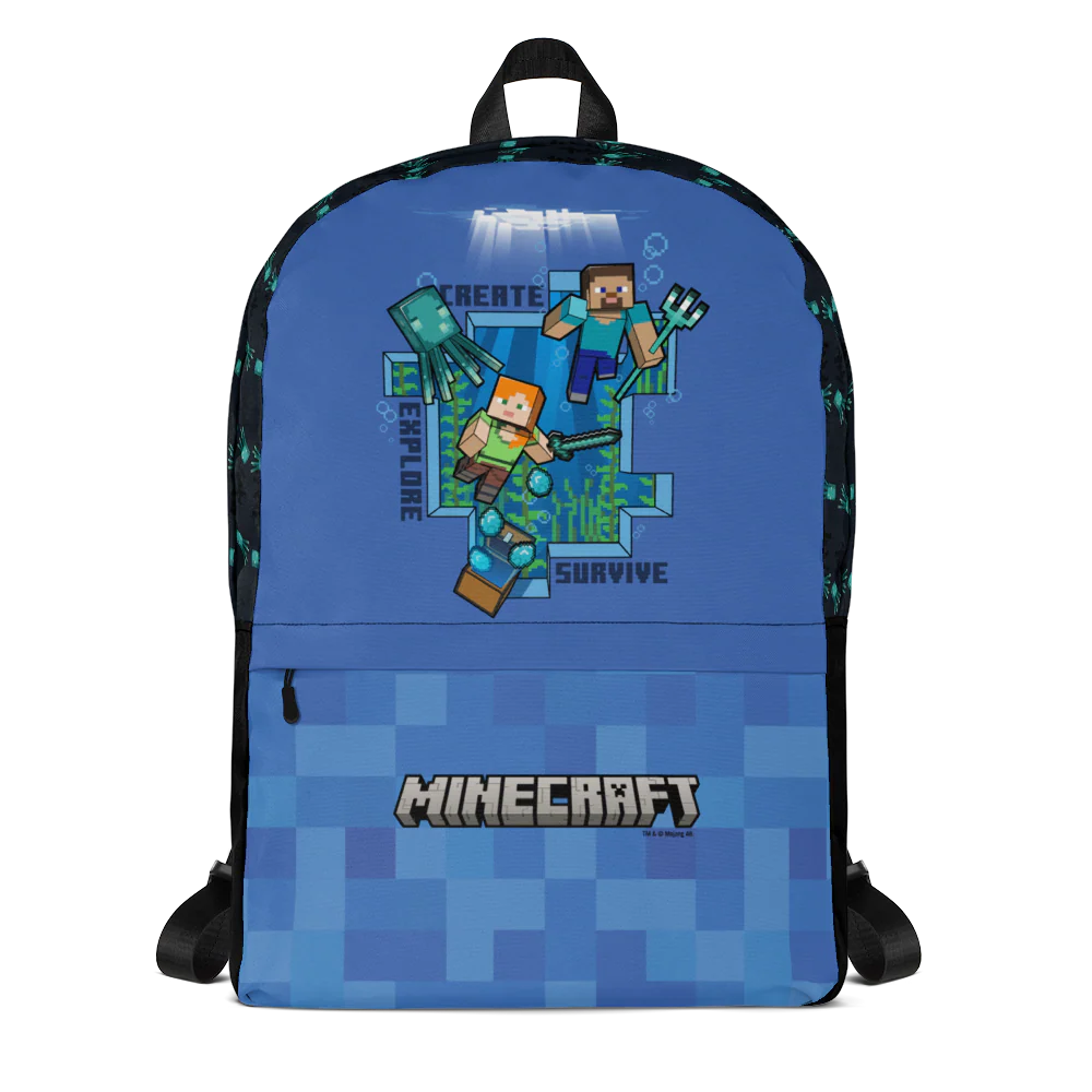 Minecraft Underwater Adventure Backpack