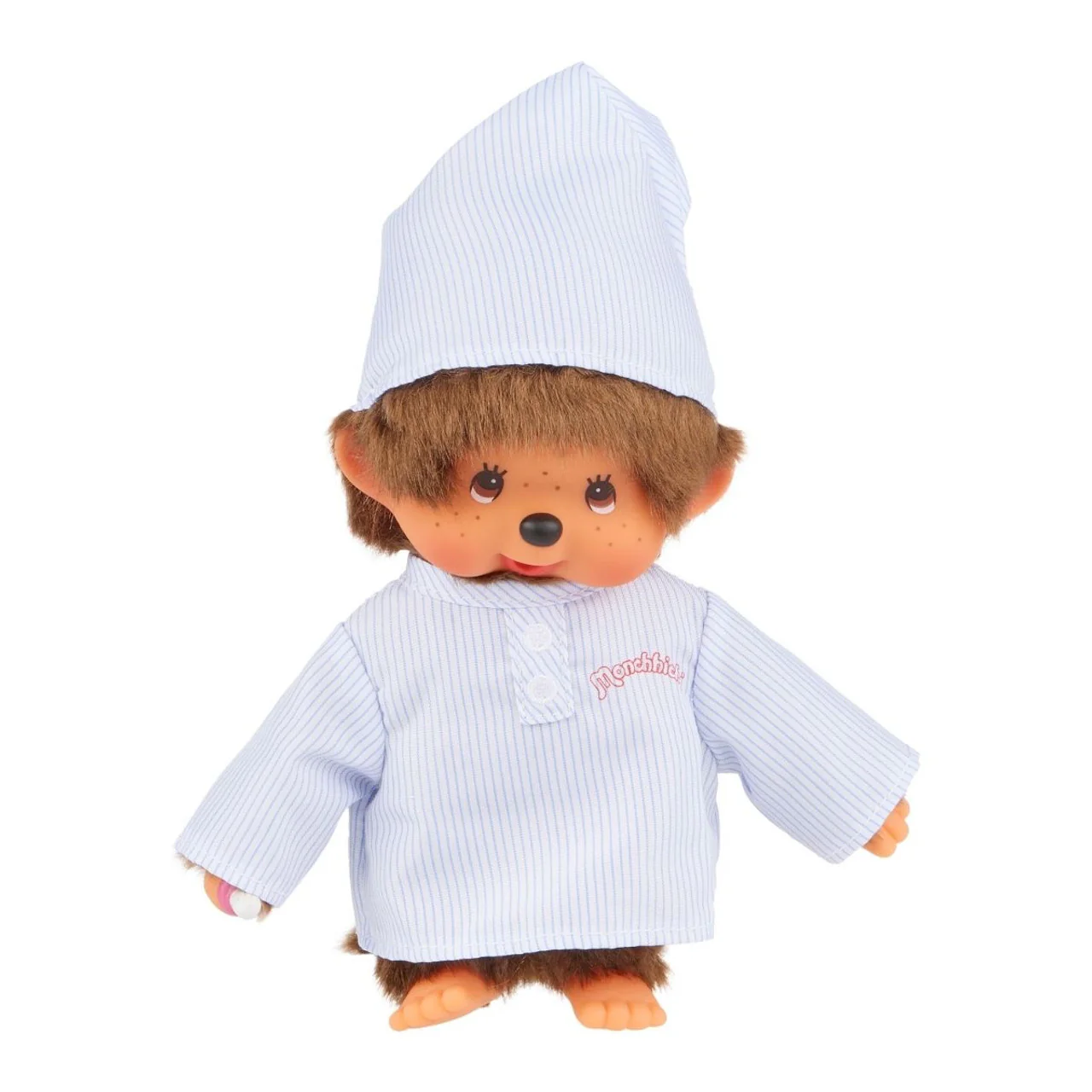 Monchhichi 8 Inch Stripe Pajama Boy Plush Toy