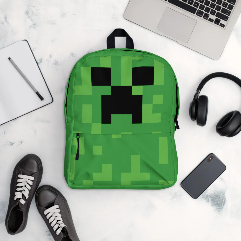 Minecraft Creeper Big Face Backpack